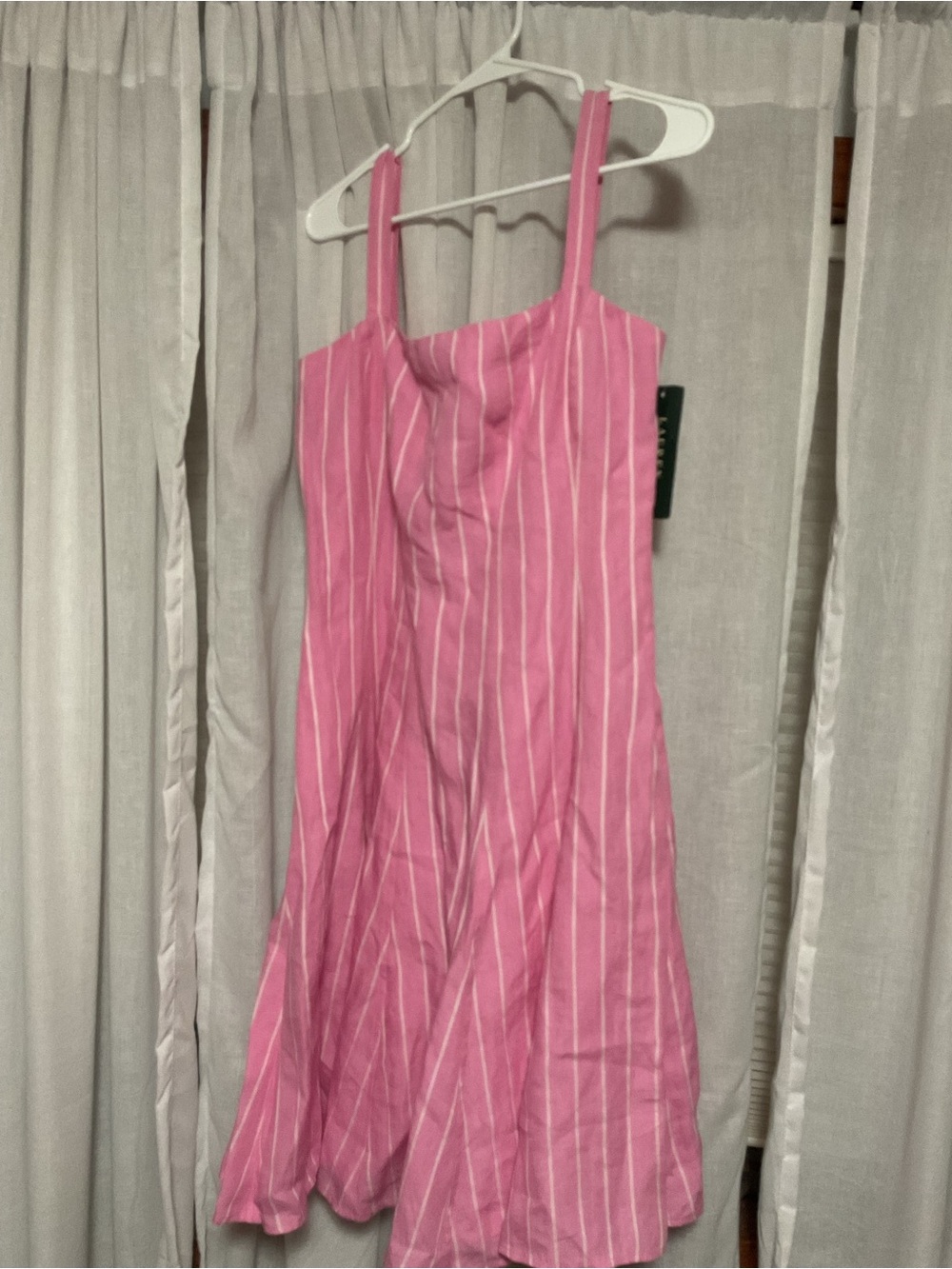 Ralph Lauren Pink Striped Sundress - Classic Summer Dress